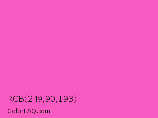 RGB 249,90,193 Color Image