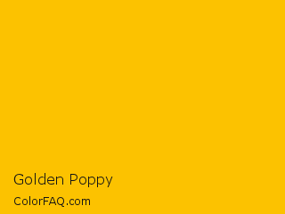 RGB 252,194,0 Golden Poppy Color Image