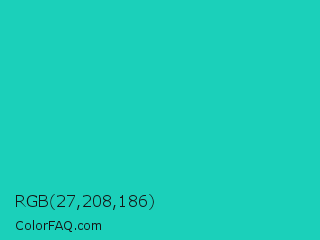 RGB 27,208,186 Color Image