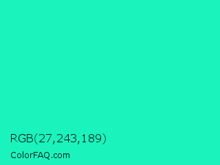 RGB 27,243,189 Color Image