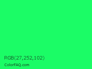 RGB 27,252,102 Color Image