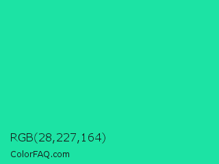 RGB 28,227,164 Color Image