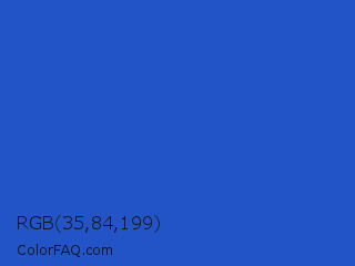 RGB 35,84,199 Color Image