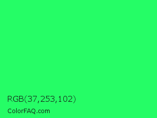 RGB 37,253,102 Color Image