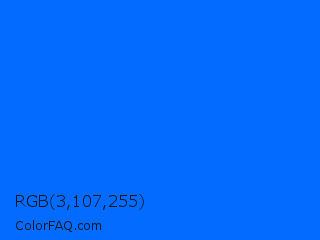 RGB 3,107,255 Color Image