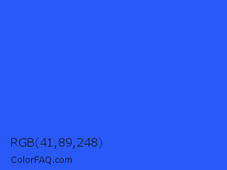 RGB 41,89,248 Color Image