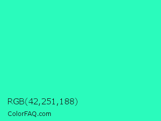 RGB 42,251,188 Color Image