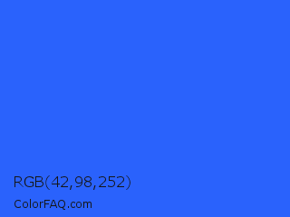 RGB 42,98,252 Color Image