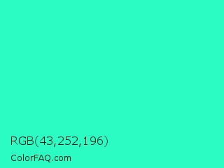 RGB 43,252,196 Color Image