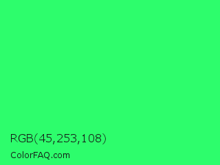 RGB 45,253,108 Color Image