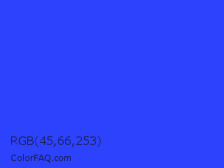 RGB 45,66,253 Color Image