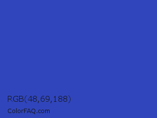 RGB 48,69,188 Color Image
