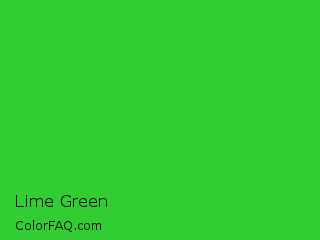 RGB 50,205,50 Lime Green Color Image