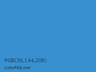 RGB 56,144,208 Color Image