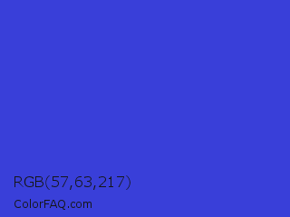 RGB 57,63,217 Color Image
