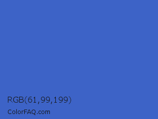 RGB 61,99,199 Color Image