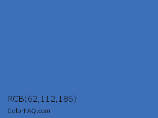 RGB 62,112,186 Color Image