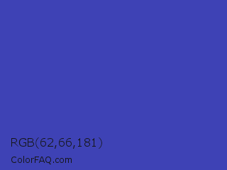 RGB 62,66,181 Color Image