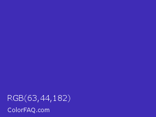 RGB 63,44,182 Color Image