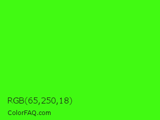 RGB 65,250,18 Color Image