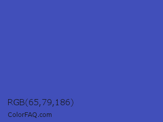 RGB 65,79,186 Color Image