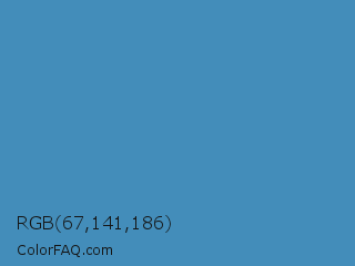 RGB 67,141,186 Color Image