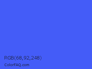 RGB 68,92,248 Color Image