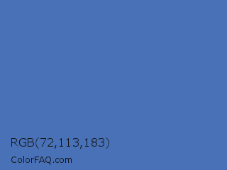RGB 72,113,183 Color Image