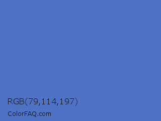 RGB 79,114,197 Color Image