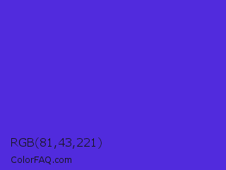 RGB 81,43,221 Color Image