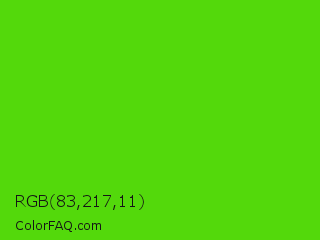 RGB 83,217,11 Color Image
