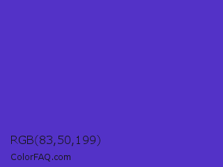 RGB 83,50,199 Color Image