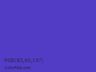 RGB 83,60,197 Color Image