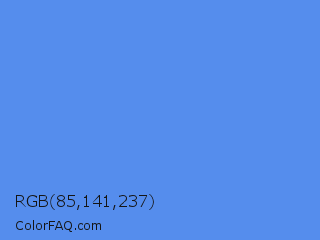 RGB 85,141,237 Color Image