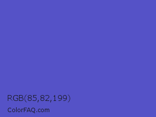RGB 85,82,199 Color Image