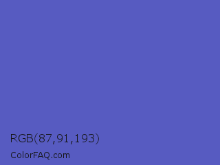 RGB 87,91,193 Color Image