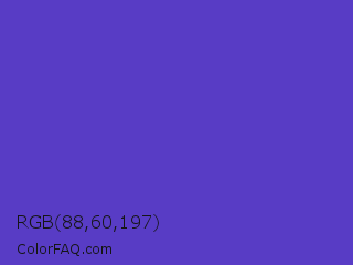 RGB 88,60,197 Color Image