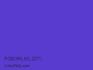 RGB 89,60,207 Color Image