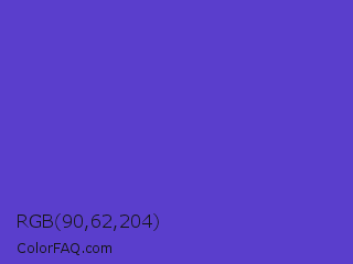 RGB 90,62,204 Color Image