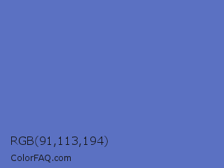 RGB 91,113,194 Color Image