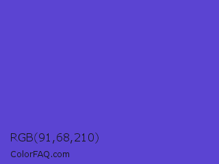 RGB 91,68,210 Color Image