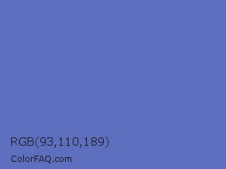 RGB 93,110,189 Color Image