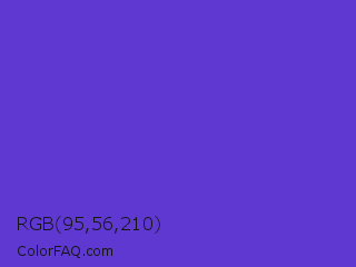 RGB 95,56,210 Color Image
