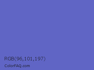 RGB 96,101,197 Color Image