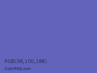 RGB 98,100,188 Color Image