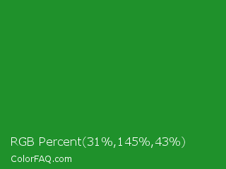 RGB Percent 12%,57%,17% Color Image