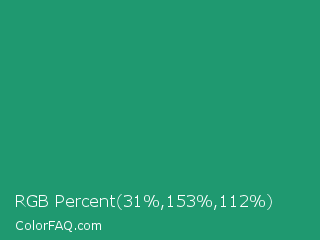 RGB Percent 12%,60%,44% Color Image