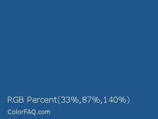 RGB Percent 13%,34%,55% Color Image