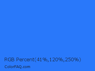 RGB Percent 16%,47%,98% Color Image