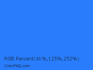 RGB Percent 16%,49%,99% Color Image
